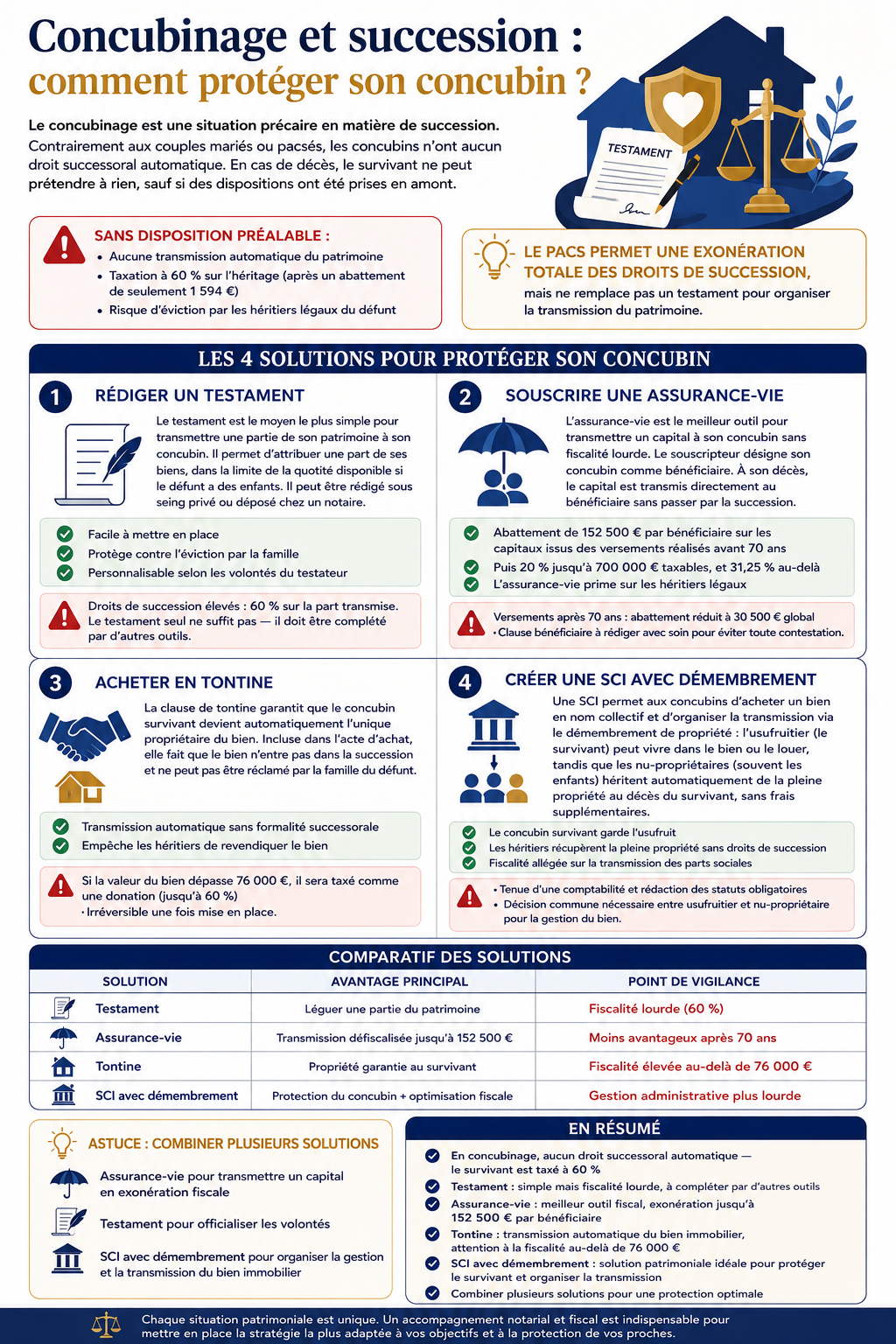 Concubinage et succession : comment protéger son concubin ?